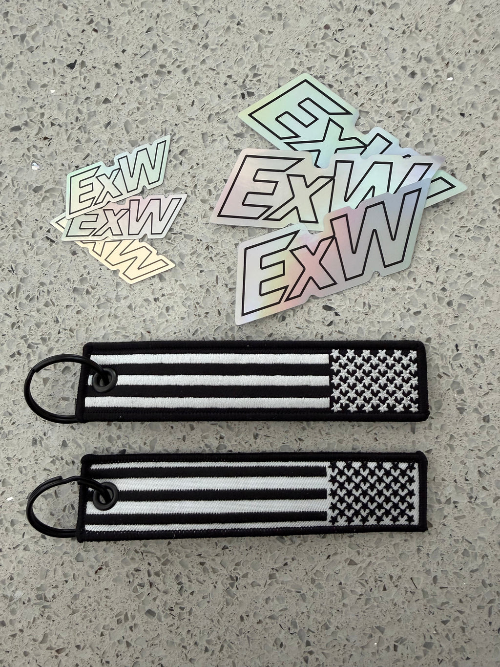 ExW Jet Tag + Sticker Combo