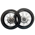 Arctic Leopard XE Pro 17" Front and 16" Rear Supermoto Wheel and Tire Set (AL XE OEM)